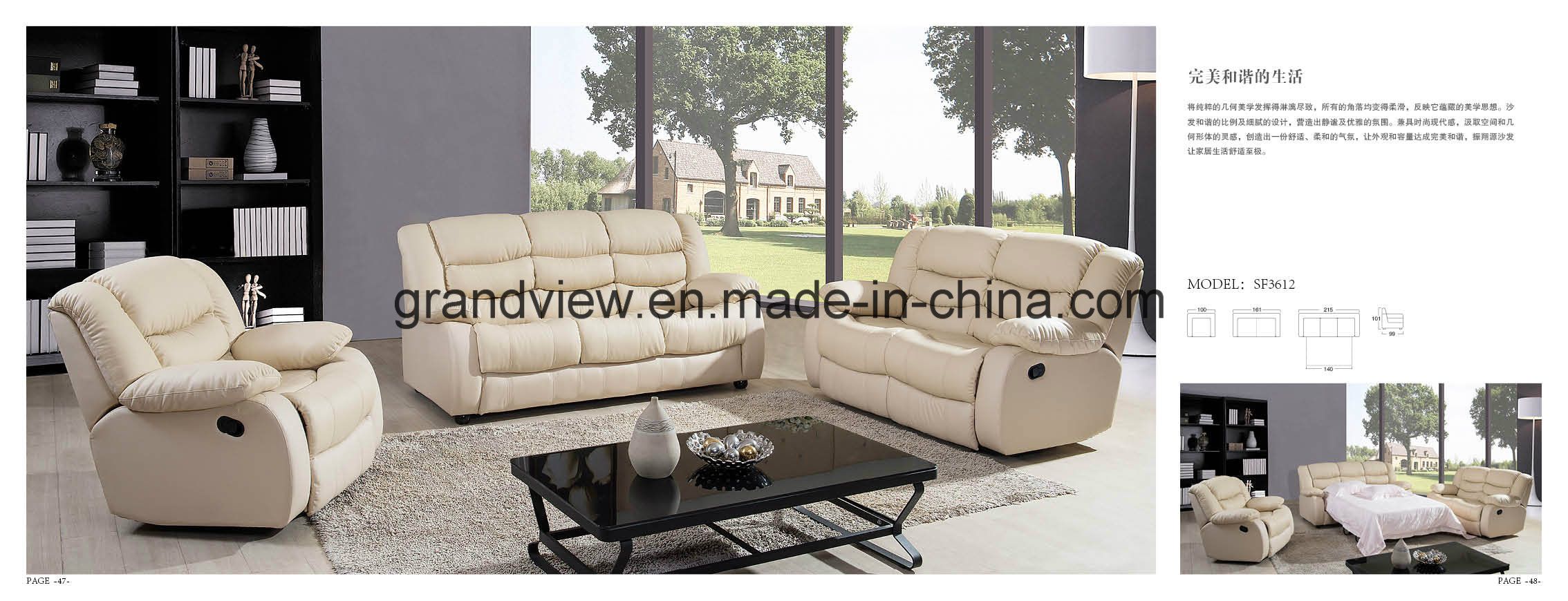 2018 Reclining Top Grain Leather Sofa Bed