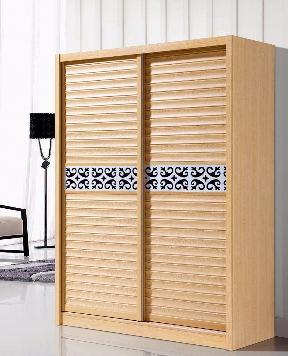 2 Sliding Door Wardrobe Wenge Color Wardrobe for Bedroom Furniture