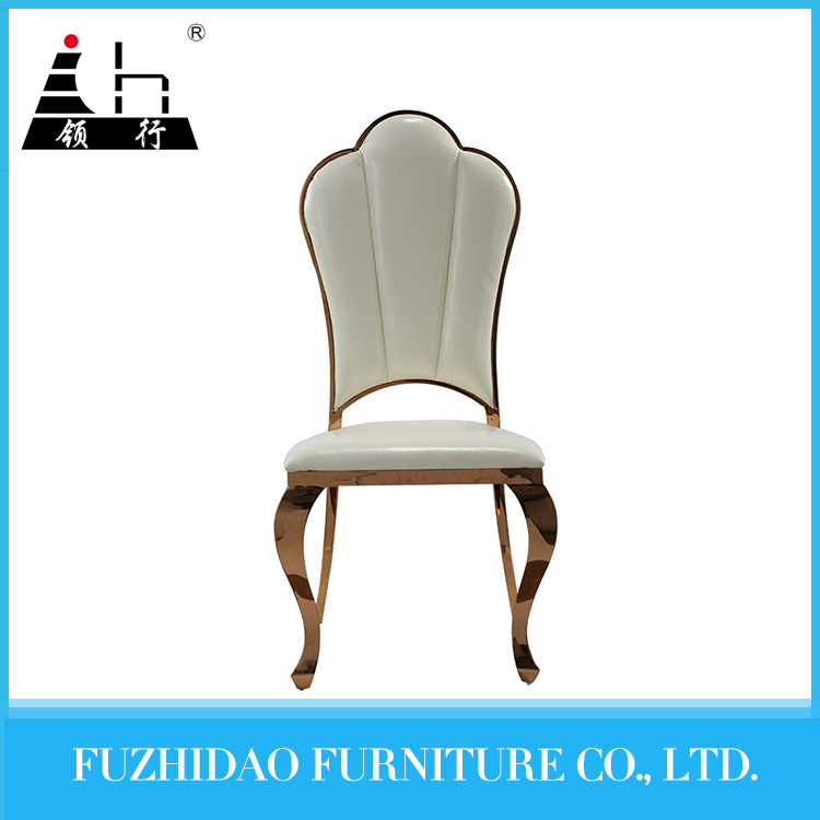 fashion Gold Metal Chair PU Chair