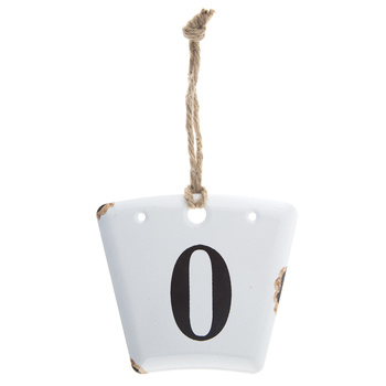 White Metal Letter Number Wall Decor Craft