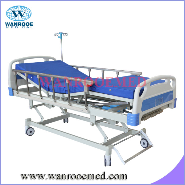 Bam302b ABS Three Crank Emergency Manual Aluminium Hospital Bed