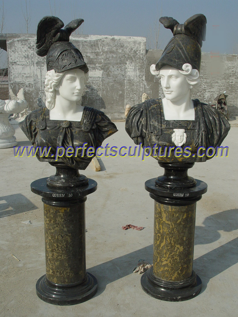 Stone Sculpture Marble Statue Head Bust for Garden Decoration (SY-S315)