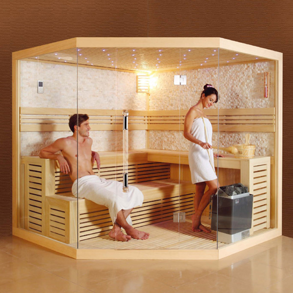 2018 New Design Luxury Culture Stone Dry Sauna Room Steam Room Sauna Cabin