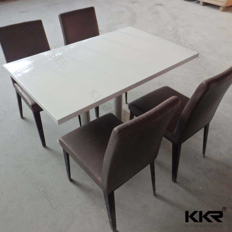 Solid Surface Top Modern Restaurant Dining Table (171214)