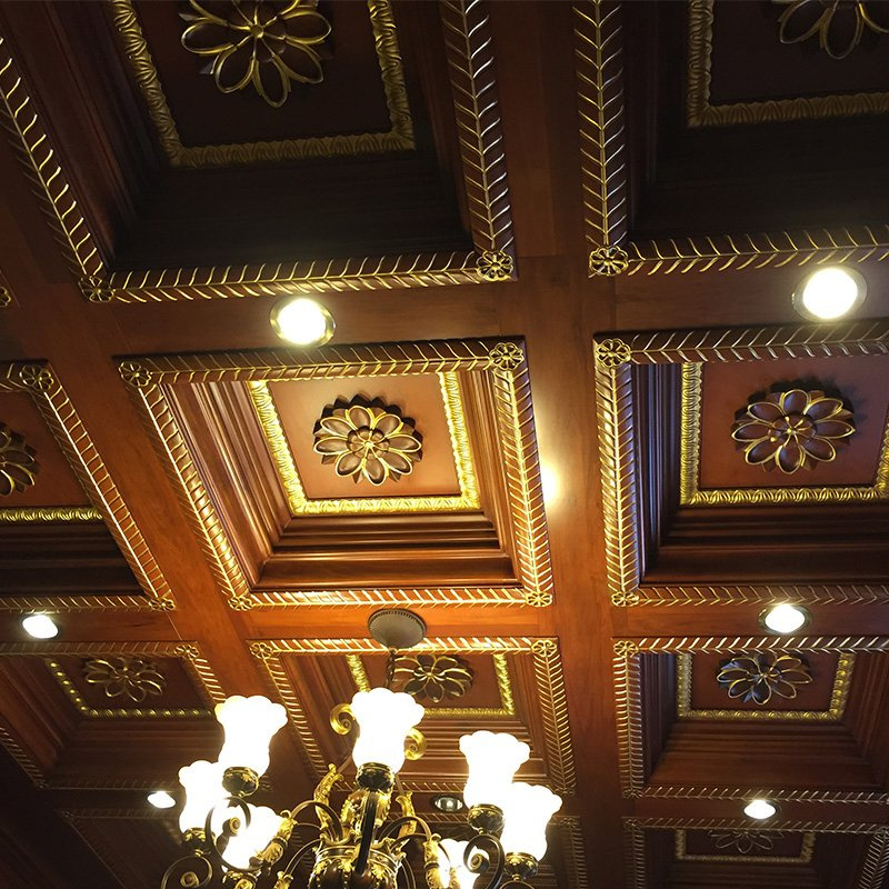 American Style Wood Ceiling Panel Tiles (GSP11-014)