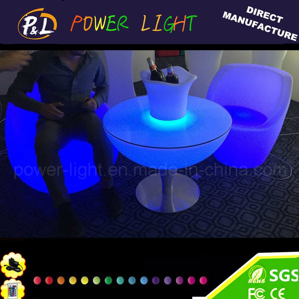 Home Furniture Plastic Rechargeable Lighted LED Sofa