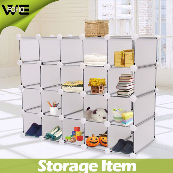 Folding Plastic Display Cabinet Large Shoe Box Cabinet