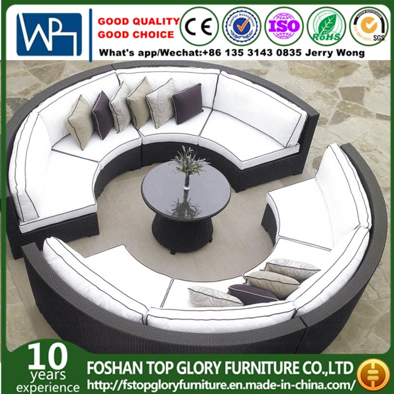 Outdoor Rattan Patio Garden Sunrise Lounge Sofa (TG-021)