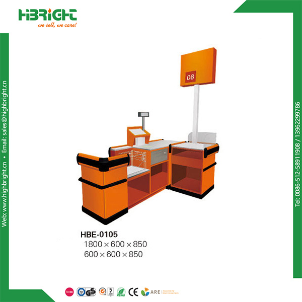 China Factory Economic Supermarket Equipment Cashier Desk