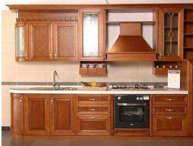 American Style Solid Wood Kitchen Cabinet (cherry 8)