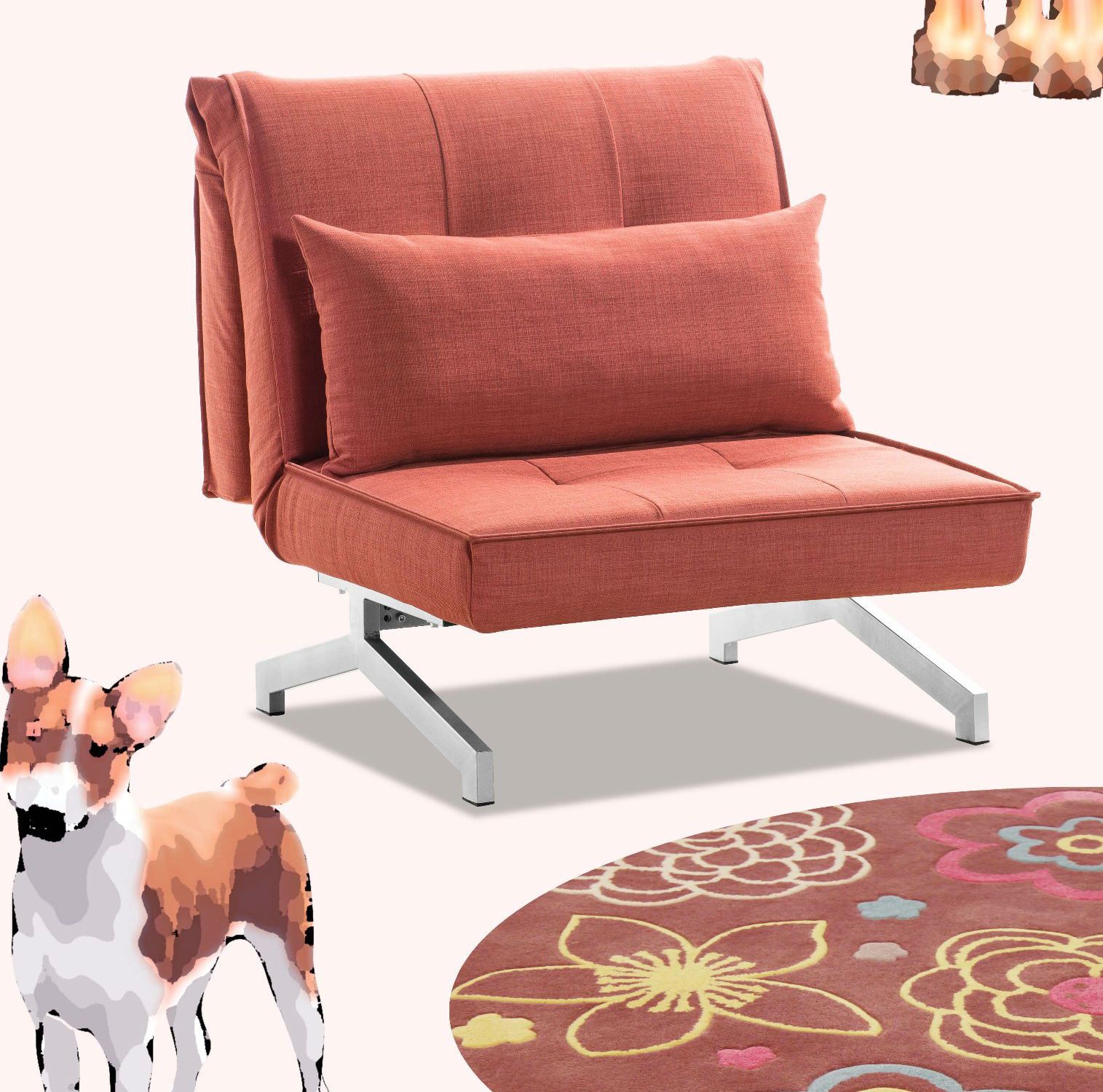 Hot Fabric Sofa Cum Bed Model for Hotel Sofa Bed