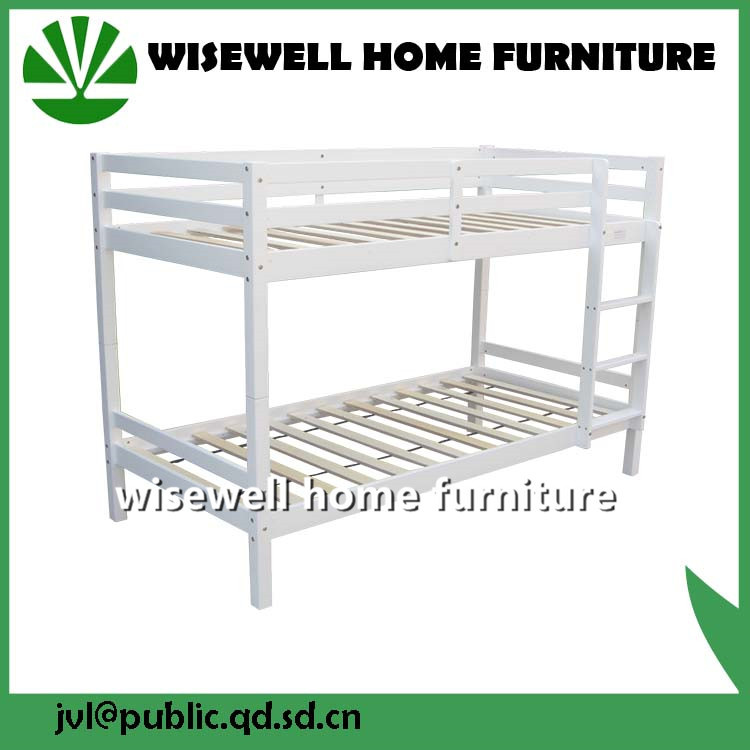 Solid Pine Wood Frame Bunk Bed for Kids (WJZ-357)