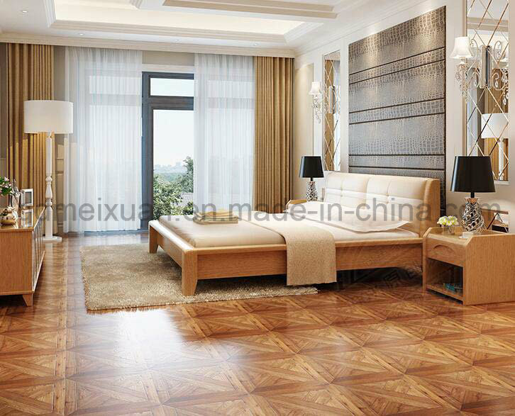 Solid Wooden Bed Modern Double Beds (M-X2285)