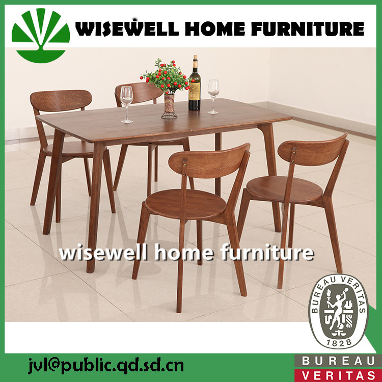 Cheap Wood Dining Room Table and Chairs Set