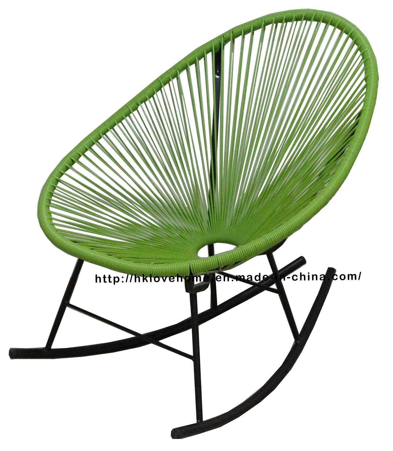 Morden Metal Rattan Outdoor Leisure Rock Acapulco Lounge Chair