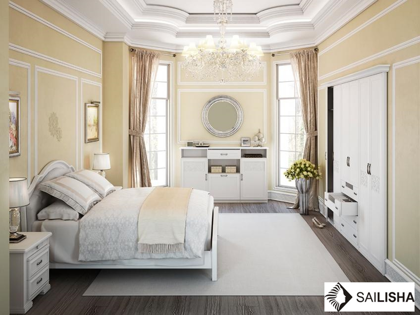 Modern Classic Home Bedroom Hotel Furniture Wood Closets Wardrobe