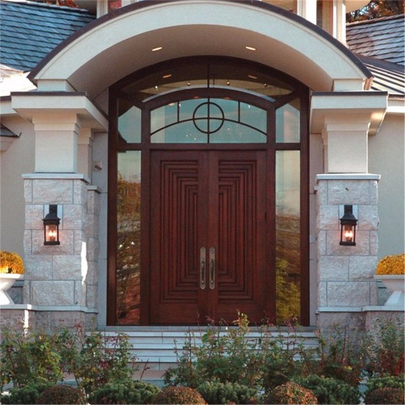 Double Swing Main Entrance Wooden Door