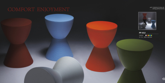 PP Round Plastic Bar Chair PP612