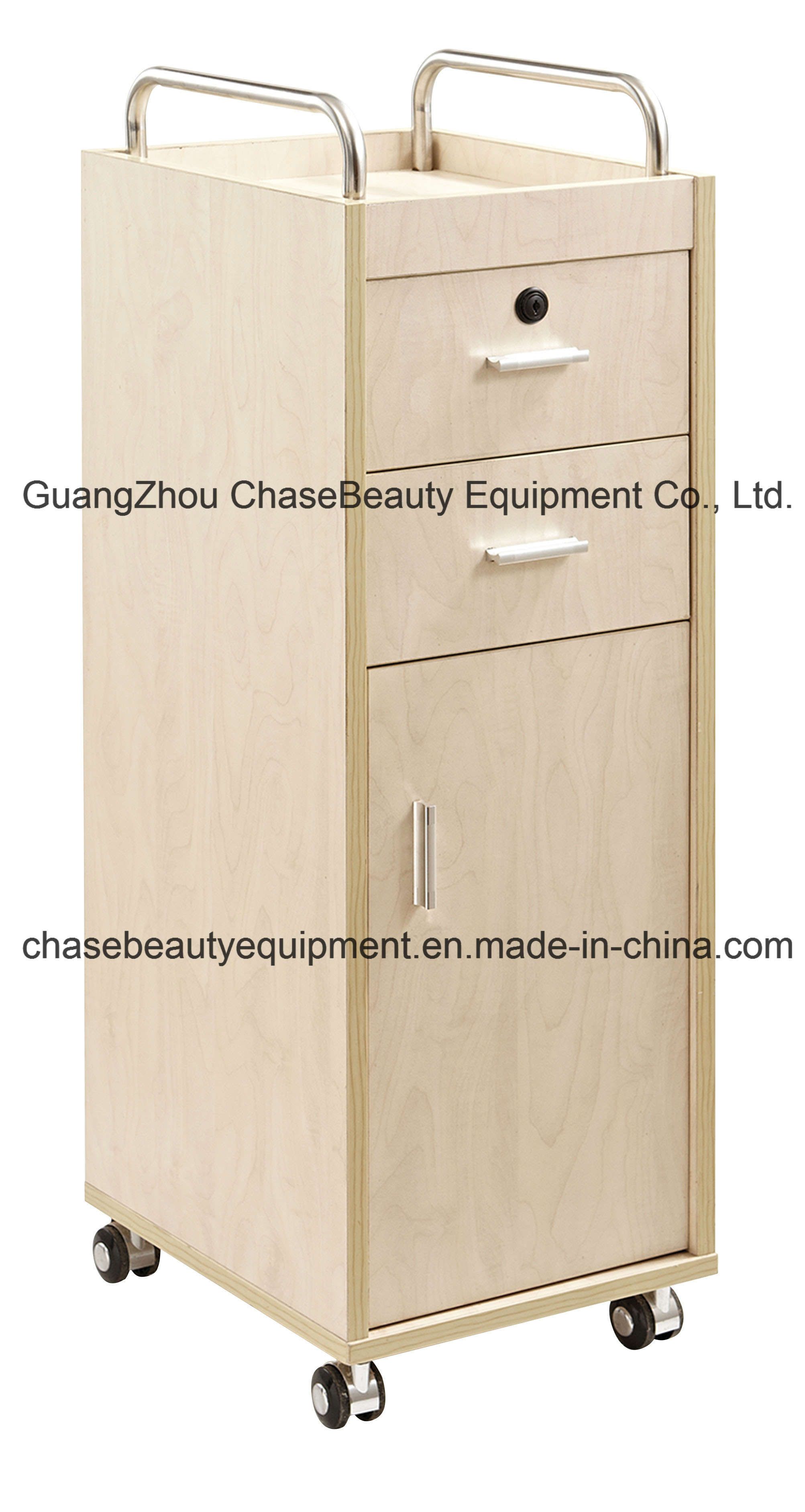 Cheap Wooden Trolley Hairdressing Trolley Salon Equipment for Selling