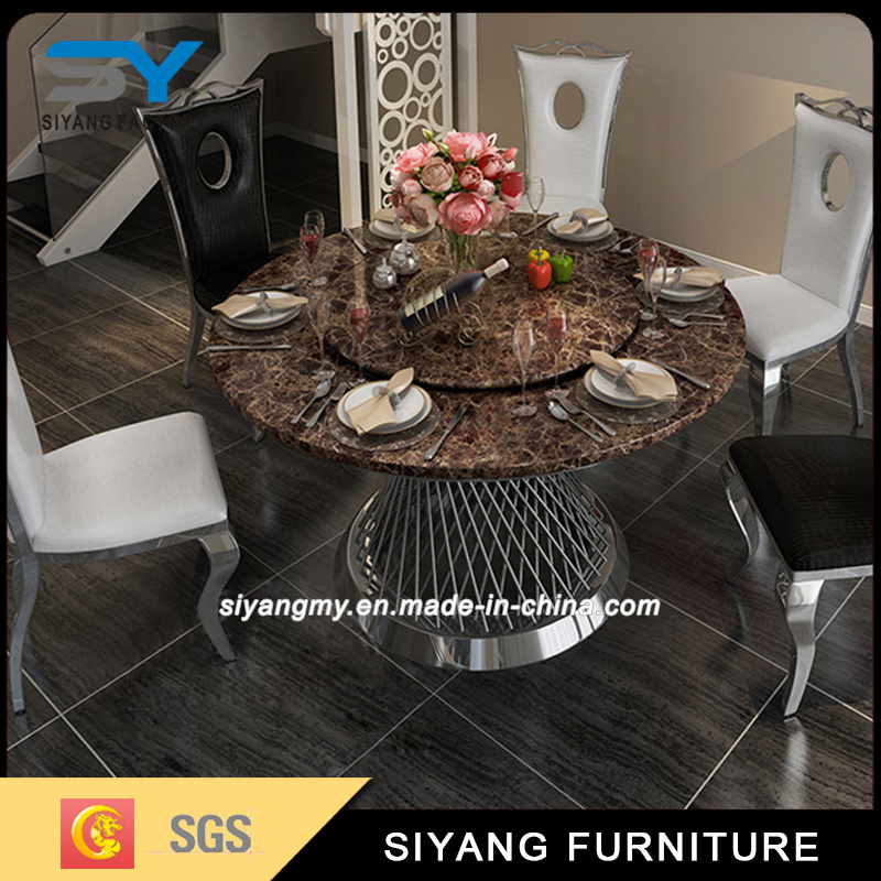 Dining Set Marble Top Round Dining Table
