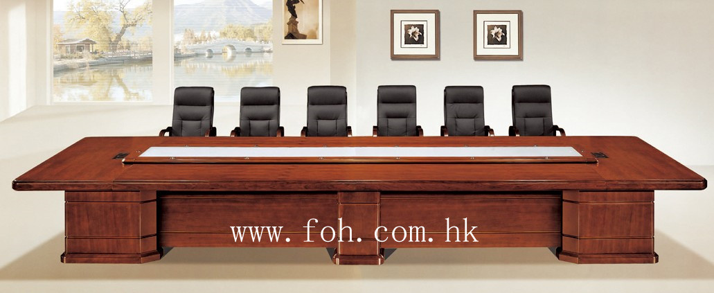 Classic Office Furniture Wood Veneer MDF Conference Table Boardroom Table Executive Meeting Table (FOHSC-6041)