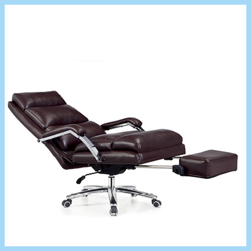Modern Leather Iron Armrest Swivel Recliner Office Furniture Office Chair (WH-OC038)