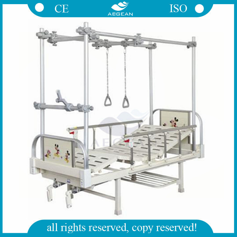 AG-Ob004 Ce& ISO Qualified 2 Cranks Metal Orthopedic Bed