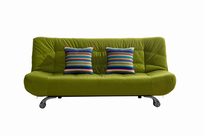 Modern Fabric Two Folded Sofa Bed