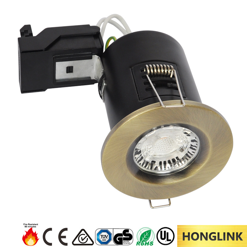 IP20 Fixed Bezel Changeable GU10 LED Fire Rated Downlight