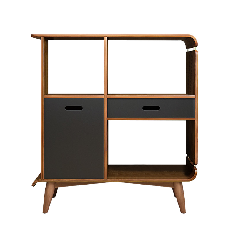 Antique Wooden Storage Cabinet in Home Office