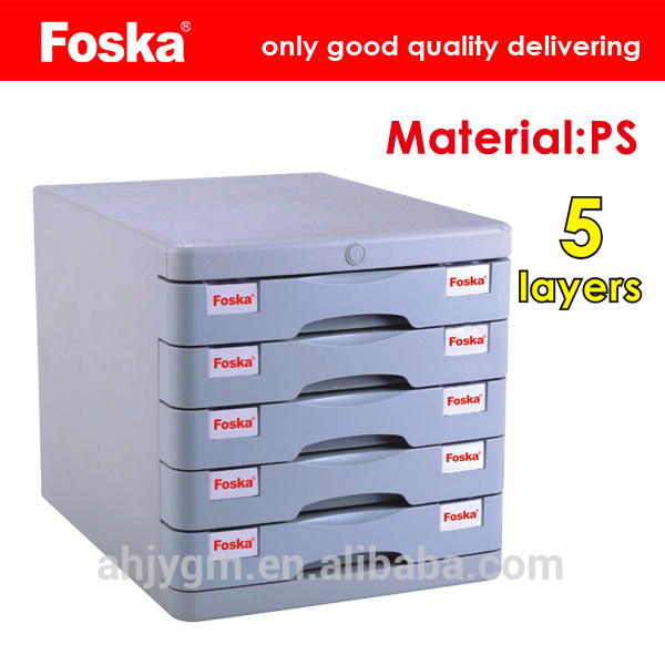 Foska Popular PS File Cabinet with 5 Layers