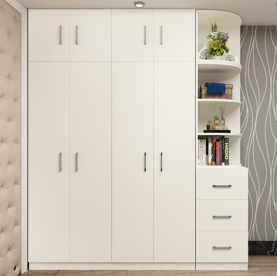 Modern Melamine Wooden Bedroom Wardrobe Design