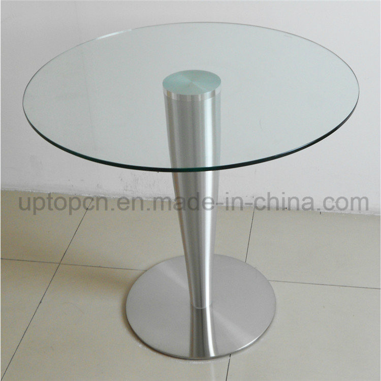 Wholesale Round Stainless Steel Base Cafe Restaurant Dining Table (SP-GT110)
