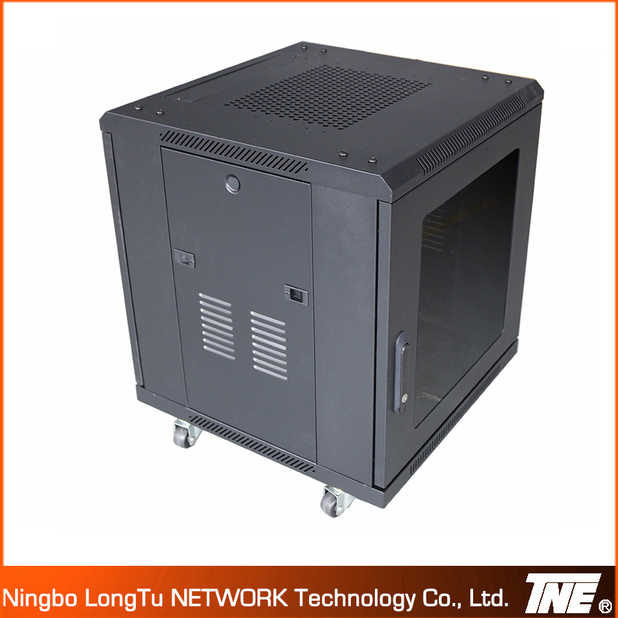 12u Floor Network Cabinet with Front Perspex Door