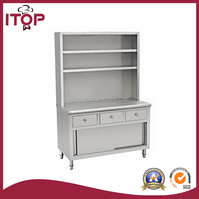 3 Drawer & Overshelves Bench Metal Cabinet (BC-C11)