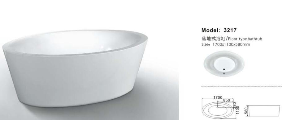 Modern Bathroom Free Standing Bathtub