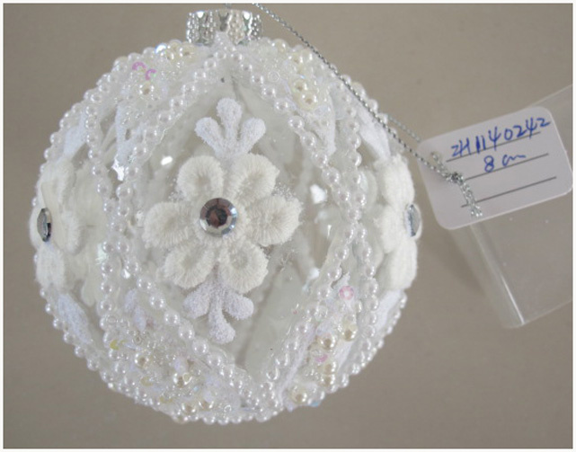 Hand Blown Clear Glass Crafts for Christmas Decoration