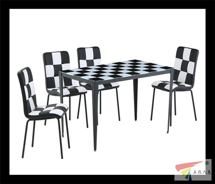 Sports fashion glass dining set