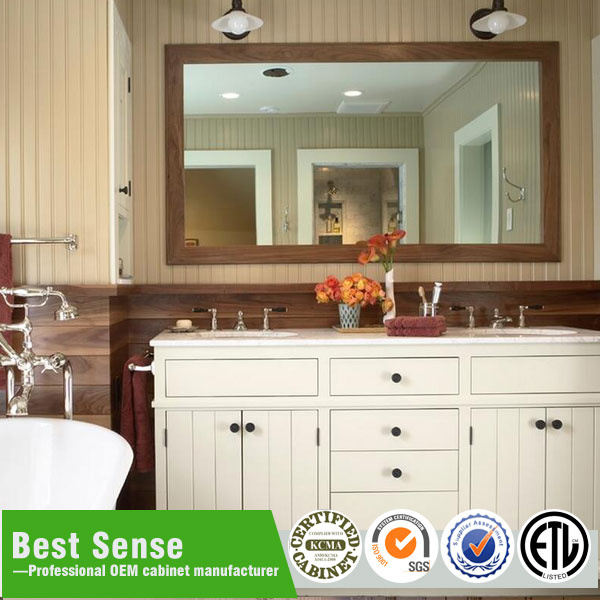 Hot Sale Wall Mounted Wooden Veneer Bathroom Furniture