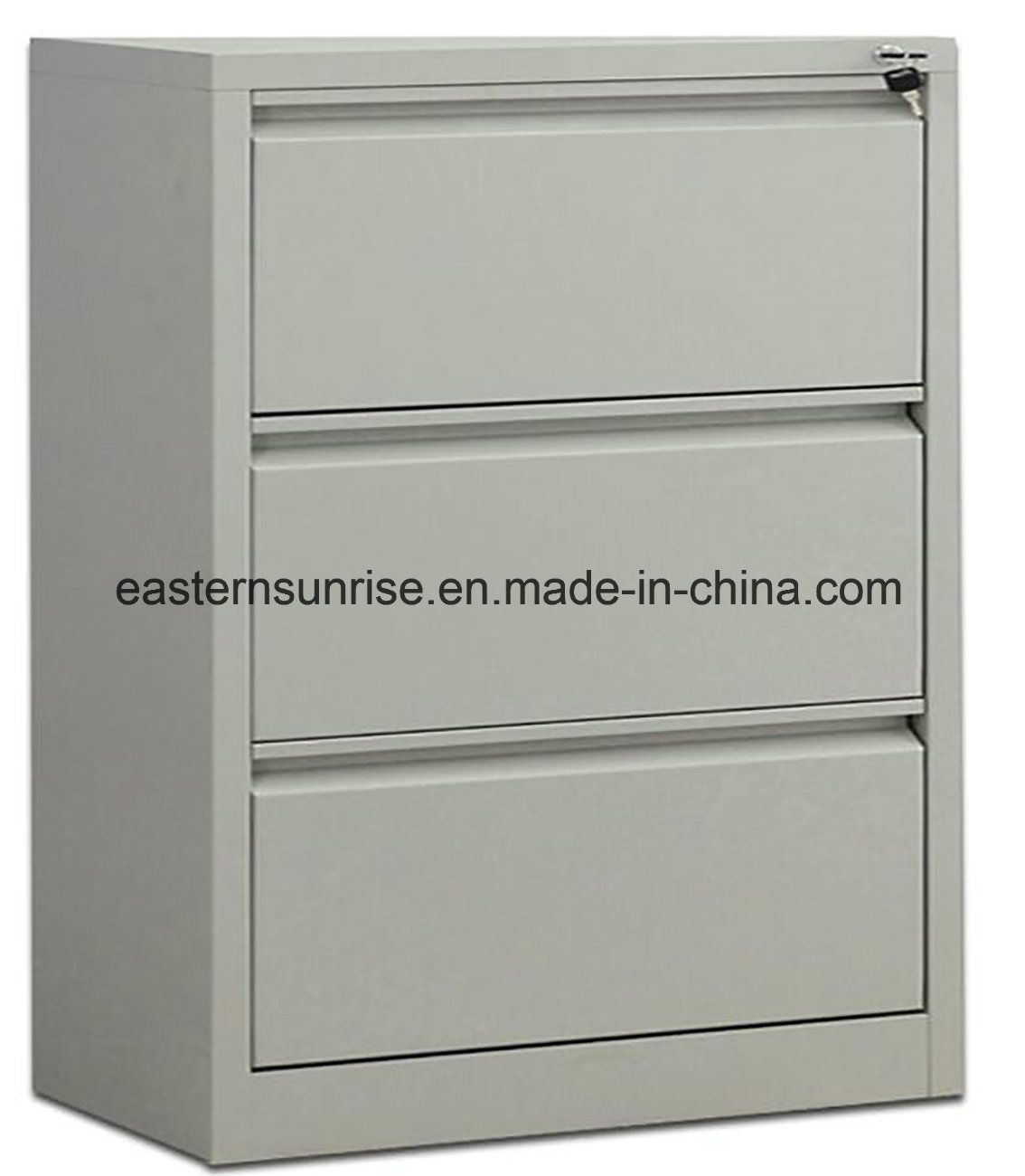 3-Drawer Metal Storage Cabinet / Office Use Steel Movable Cabinet