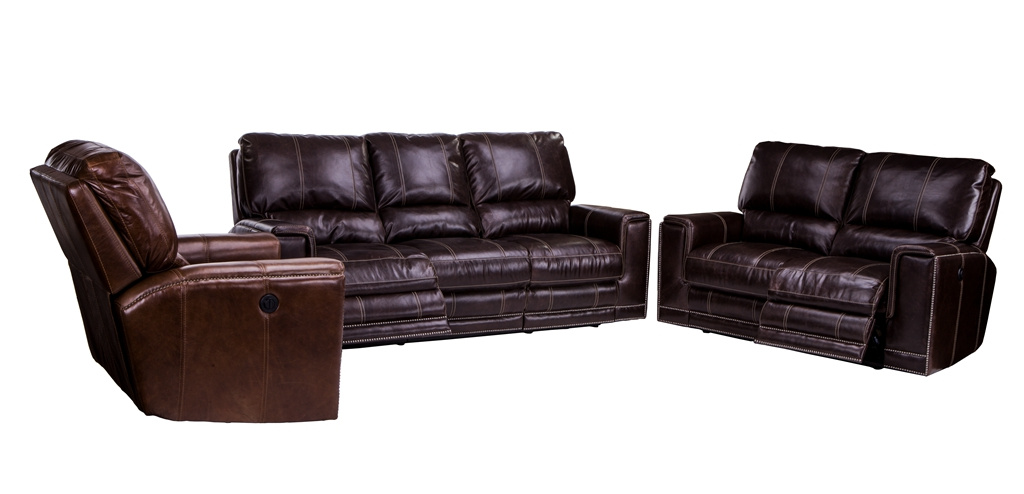 Oil Wax Set Motion Sofa Living Room Leather Recliner Couch