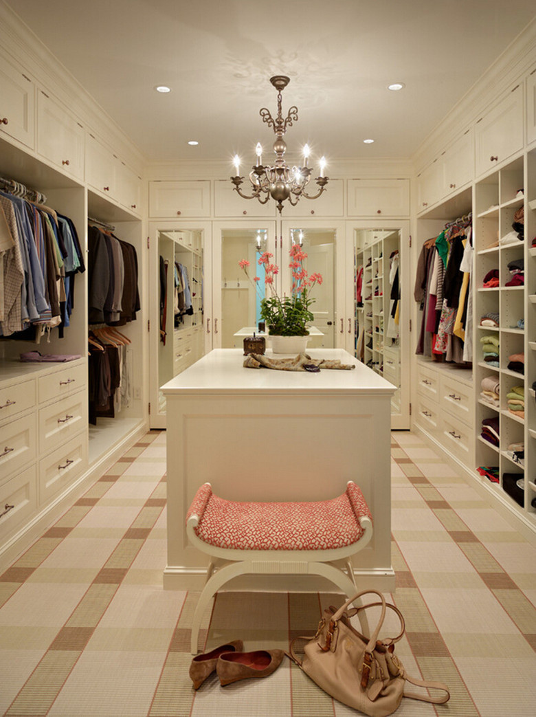 Modern Home Furniture White Color Fashion Walk in Closet