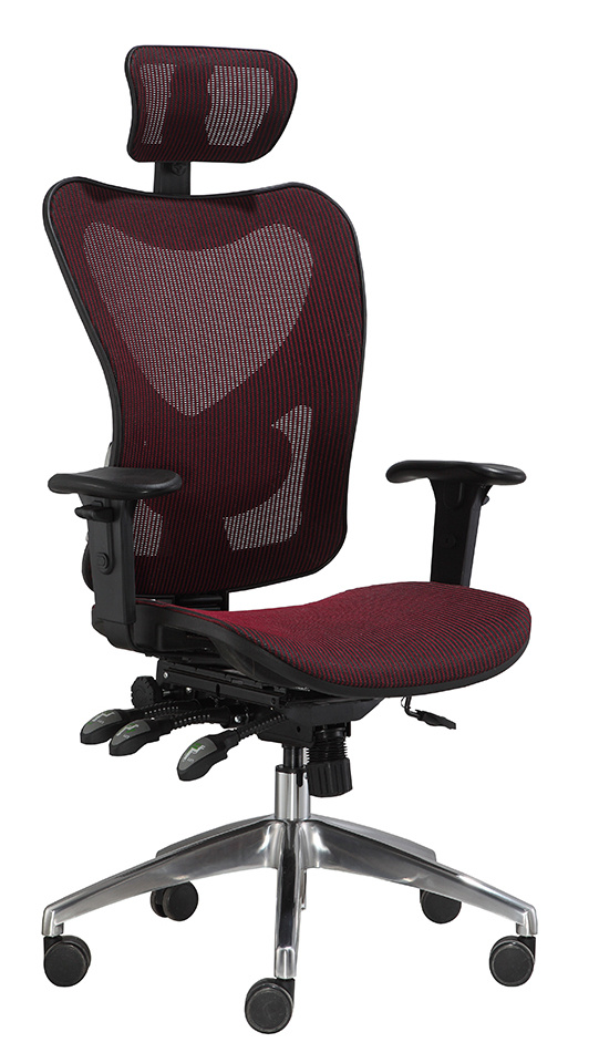 High Back Executive Nylon Base Mesh Office Chair with Headrest