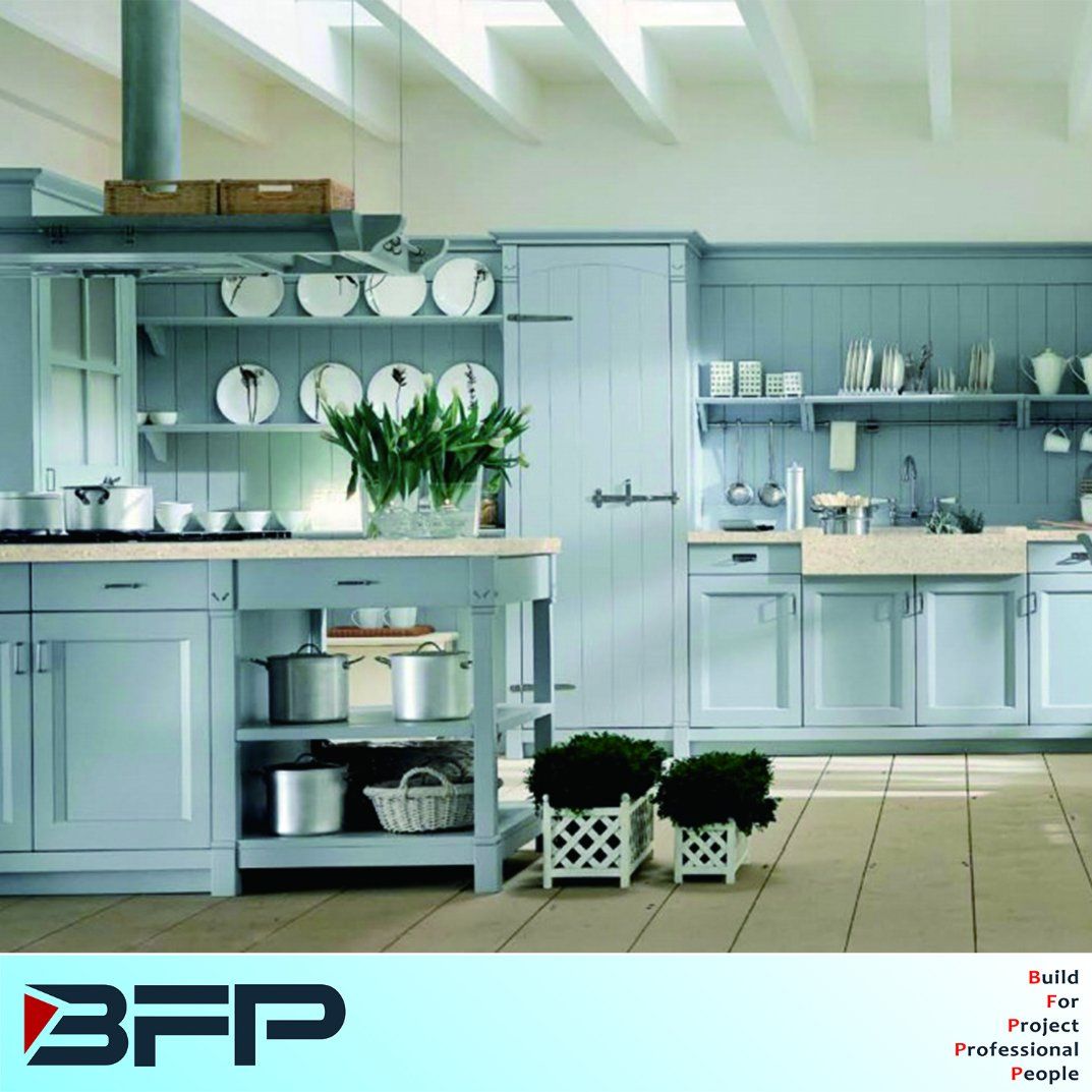Waterproof PVC Vinyl Kitchen Cabinet