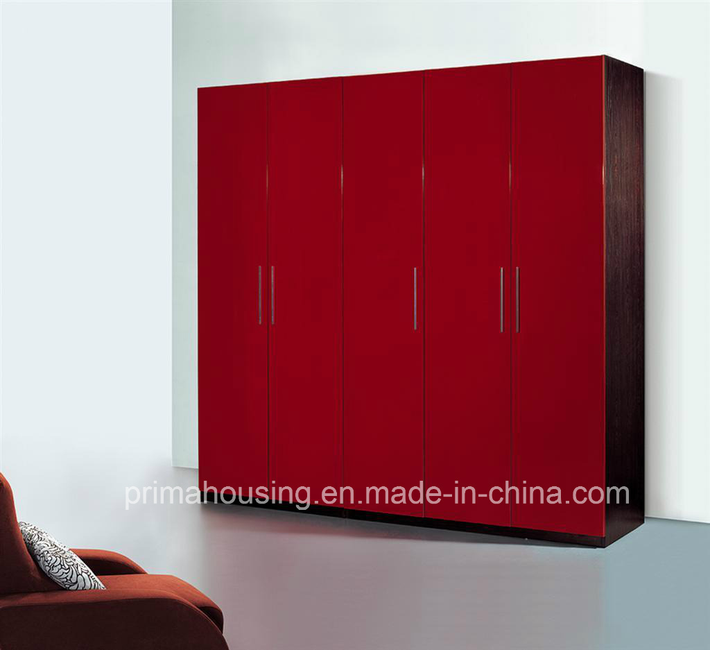 High Glossy Paiting E1 MDF Bedroom Wardrobe