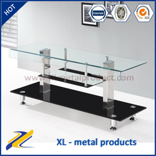 Living Room Furniture Bent Glass Plasma LCD TV Stand