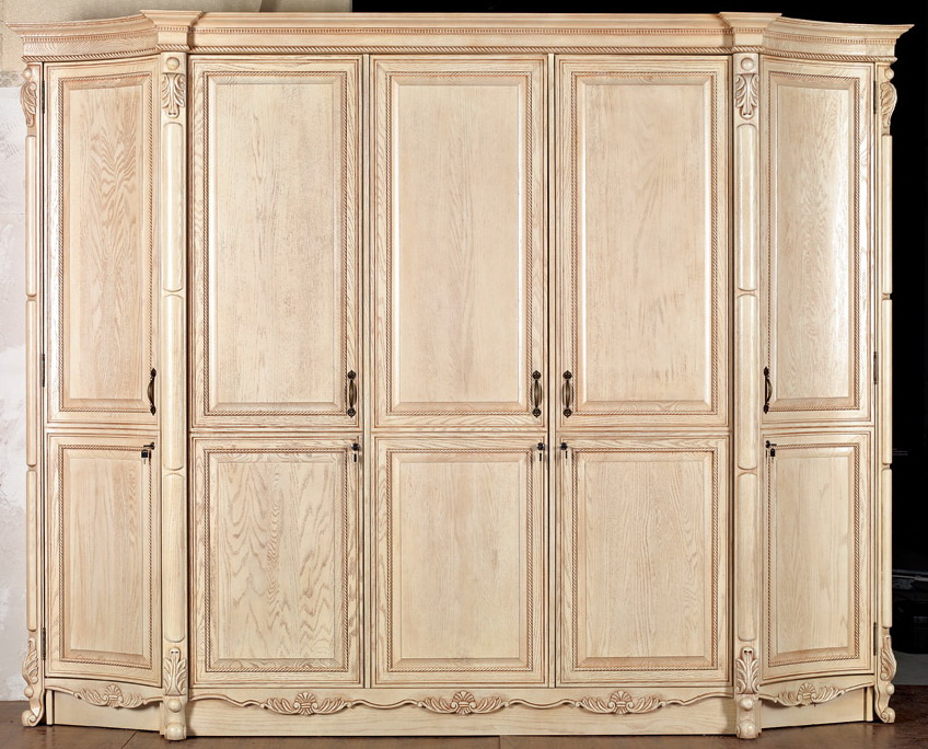Solid Wood Wardrobe Design (YBW-6)