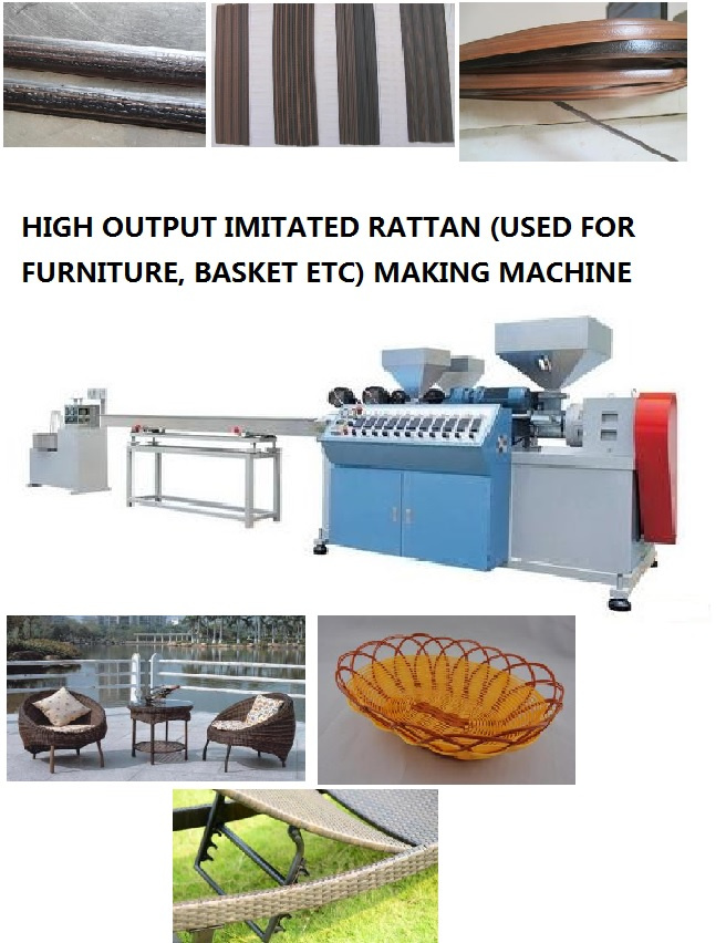 Teapoy Using Plastic Imitative Rattan Production Machine