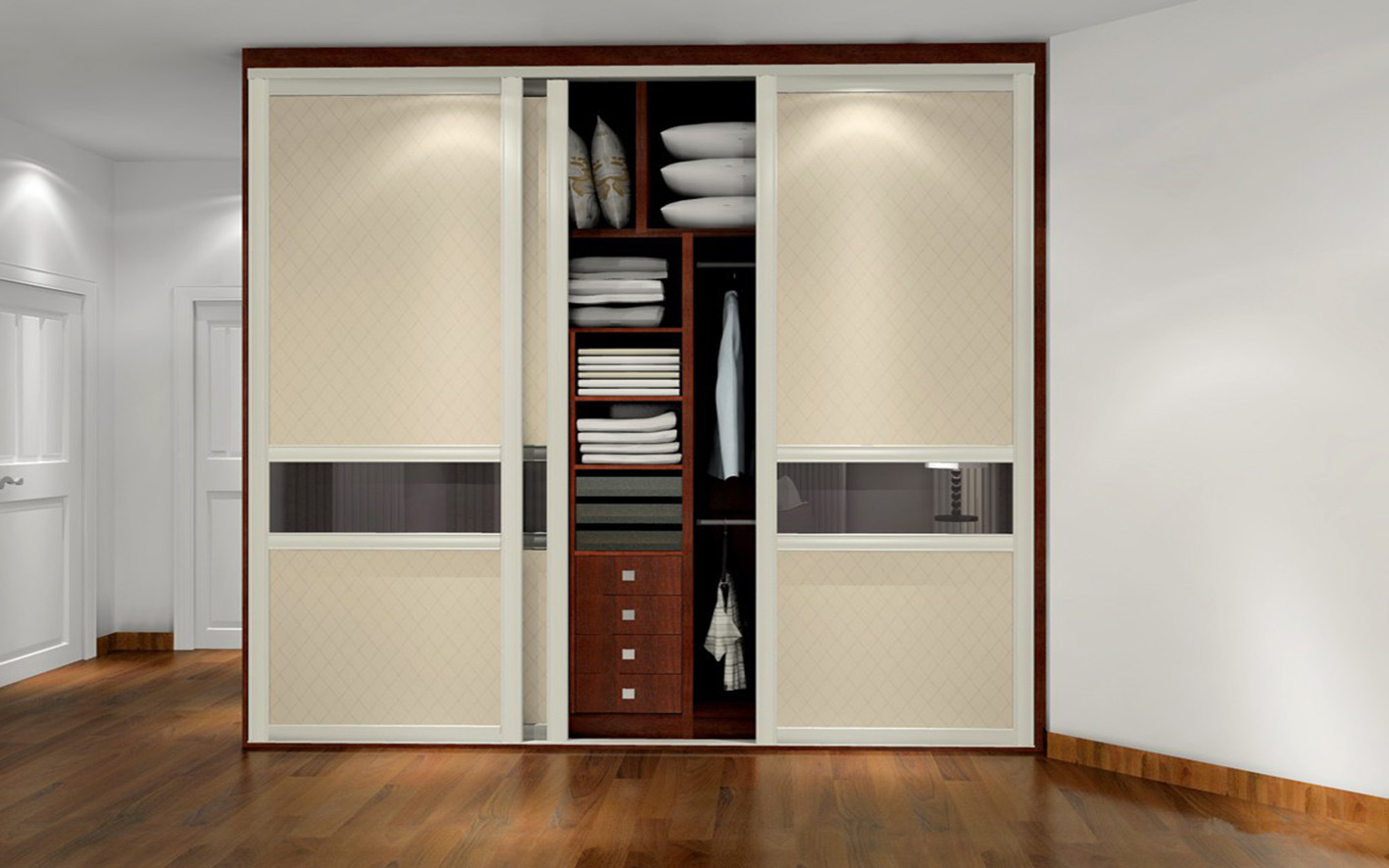 Modern Plywood Wardrobe Design (zy-039)