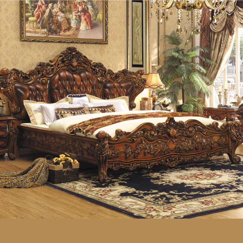 Wood Bed for Bedroom Furniture Set (A05)